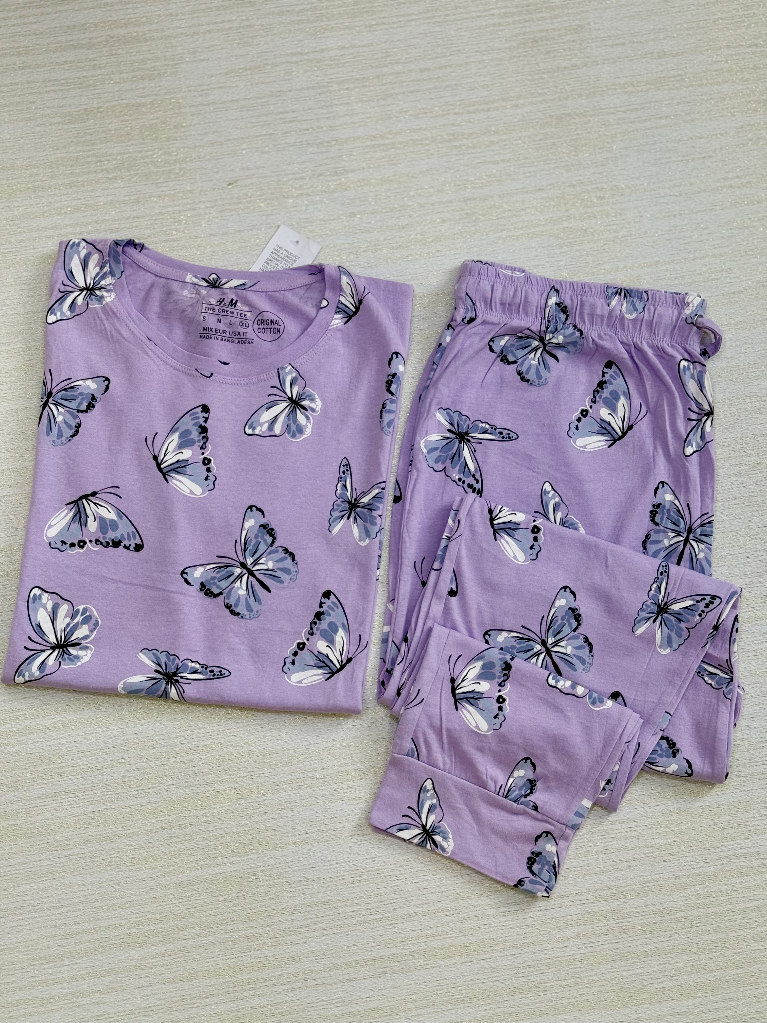 تیشرت و شلوار h&m وارداتی 🦋