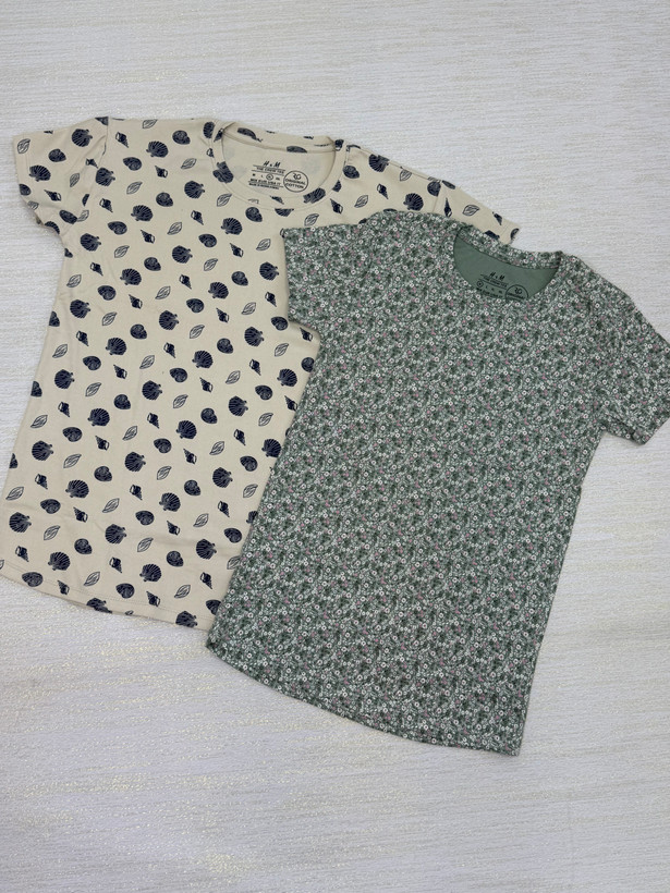 تیشرت طرح دار h&m 🩷